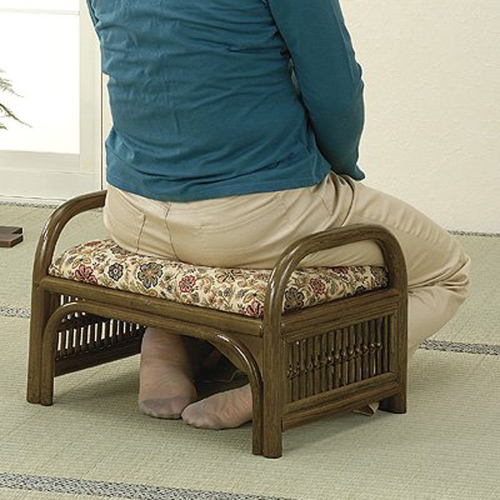 ラタンチェスト　座椅子 ラタンチェスト 座椅子